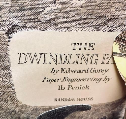The Dwindling Party by Edward Gorey (Pop-Up Book) First Edition
