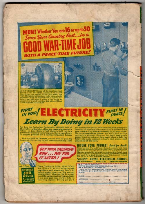 Thrilling Adventures May 1943 Pulp Restaurant Attack Cvr; E. Hoffman Price