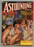 Astounding" May 1937 Alien Experiment cvr,  Nat Schachner, Eando Binder, Trem...