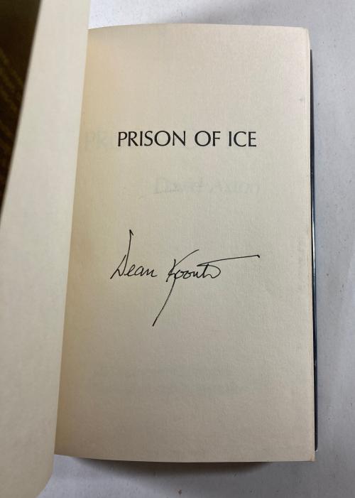 Prison of Ice by David Axton (Dean Koontz) First Edition, Signed