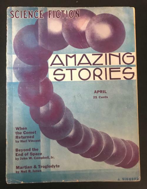 Amazing Stories Apr 1933 Sigmond Cvr; John W. Campbell, Jr; Harl Vincent; Morey