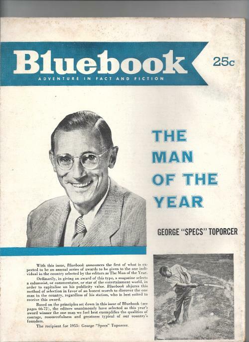 Blue Book Aug 1953 Pulp Guy Lambardo; Block Cvr; Bond; Fessier