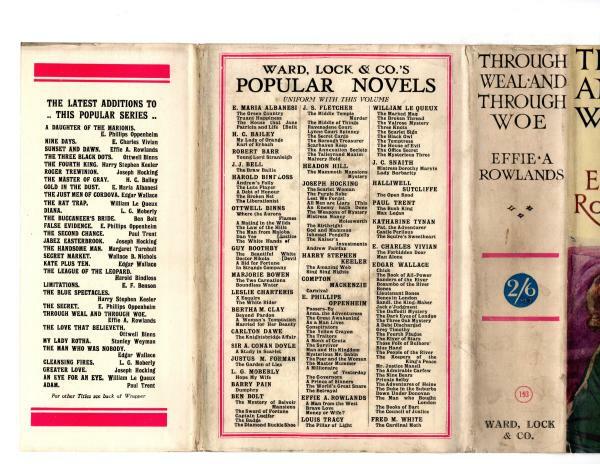Through Weal and Through Woe by Effie A. Rowlands (Abbey Cvr) Ward Lock File ...
