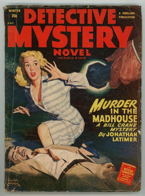Detective Mystery 1949 Winter GG Cover Art by Belarski; Ray Cummings