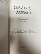 Dead as a Doornail by Charlaine Harris First UK Edition, File Copy Signed
