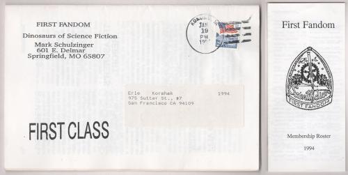 ScientiFiction 1994 All 4 Issues First Fandom Sci-fi Fanzine (1st) Korshak's