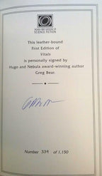 Vitals by Greg Bear (Easton Press) First Edition Signed