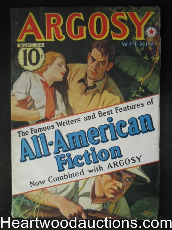 Argosy Sep 24, 1938 Luke Short, Belarski, Forester - Ultra High Grade