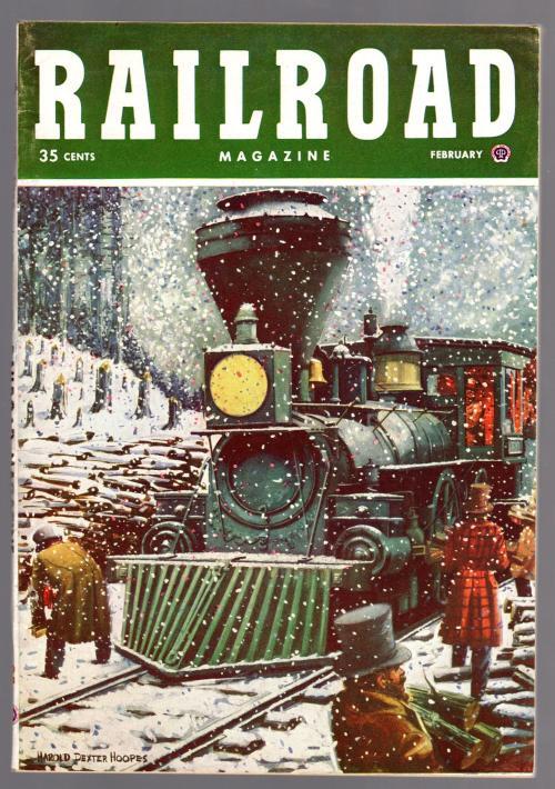 Railroad Magazine Feb 1952 Harold Dexter Hoopes Cvr; R.B. Moran