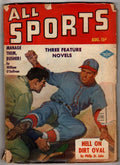 All Sports Aug 1949 Baseball Slide Cvr; Uncommon issue