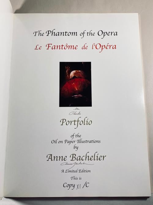 The Phantom of the Opera /La FantÃ´me de l'OpÃ©ra (Set of 3) Anne Bachelier Signed