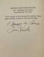 Heroes and Hobgoblins by L. Sprague de Camp Signed Limited Edition Signed