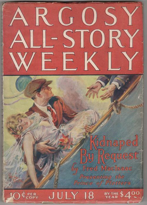 Argosy July 18 1925 Paul Stahr Cvr; Clarence E. Mulford; Fred MacIssac