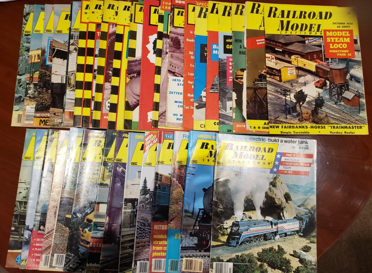 Lot of Railroad Model Craftsman Magazines - 82 Issues 1950's-2000's