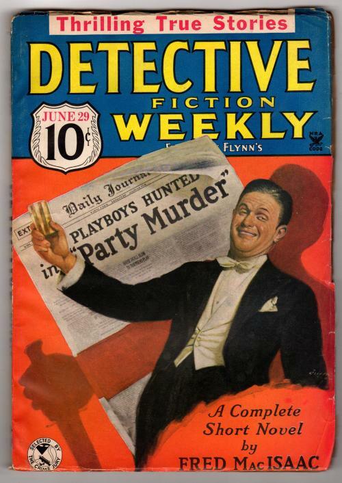 Detective Fiction Weekly Jun 29, 1935 Fred MacIsaac "The Party Murder"