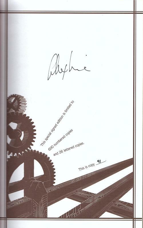 Unintended Consequence by Alex Irvine (Limited First Edition) Signed