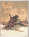 Roy G. Krenkel Original Art - (Tarzan and the Golden Lion) Oil Painting