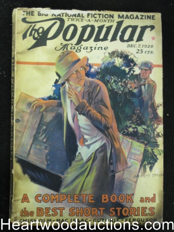 Popular Magazine Dec 7 1926 Neat period cover