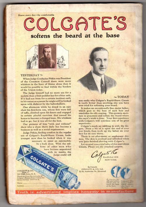 Adventure Nov 10 1925 Pulp James McNeill Cvr; T.S. Stribling; Captain Dingle;...