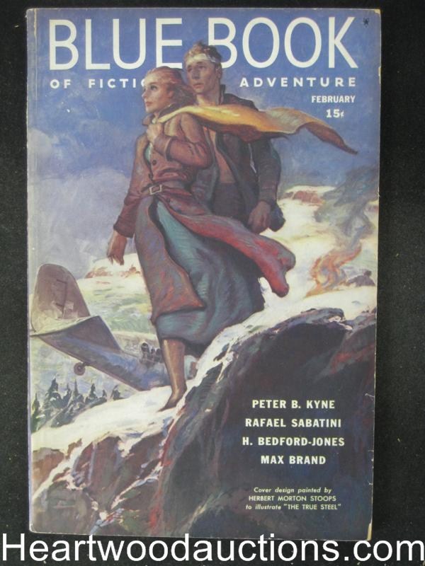 Blue Book Feb 1939  Max Brand Novelette, Sabatini, H.B. Jones,