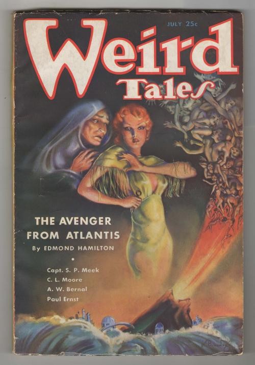 Weird Tales July 1935 Brundage CL Moore Jirel of Joiry - Pulp - Trimmed