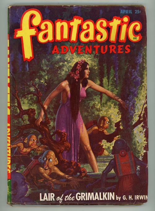 Fantastic Adventures Apr 1948 J. Allen St. John Cvr