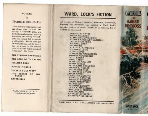 Caverhills by Harold Bindloss (First Edition) File Copy