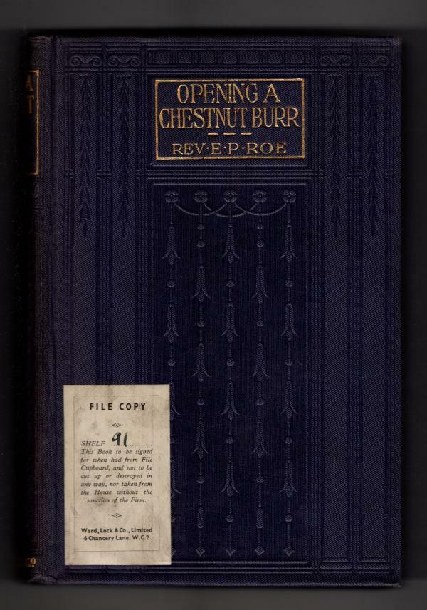 Opening a Chestnut Burr by E. P. Roe (File Copy)