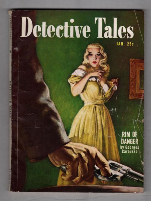 Detective Tales Jan 1951 Cornell Woolrich "Dark Flight"