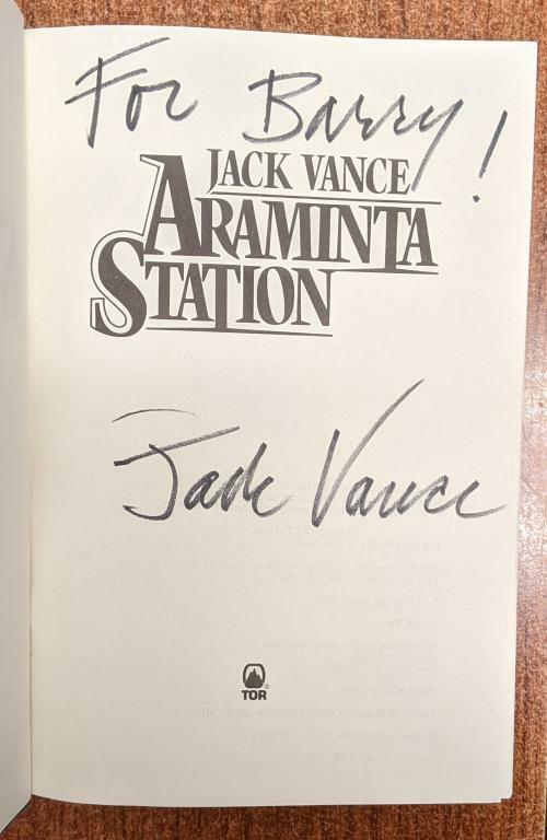 Araminta Station by Jack Vance (First Edition) Signed