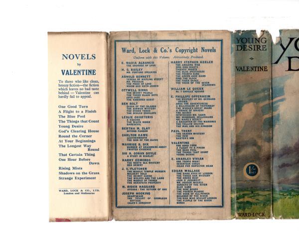 Young Desire by Valentine (Publisher's File Copy w/DJ)
