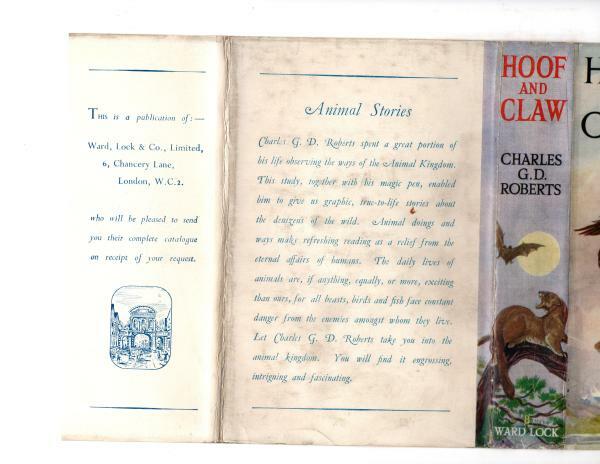 Hoof and Claw by Charles G. D. Roberts (First Edition) File Copy