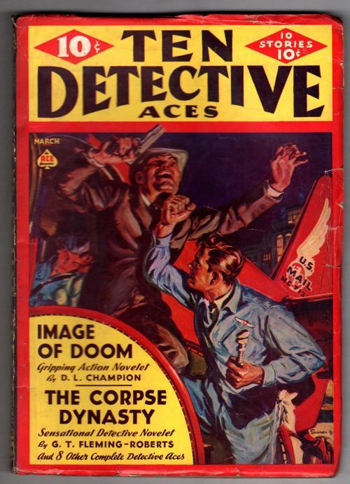 Ten Detective Aces Mar 1940 Saunders Cvr -  Pulp