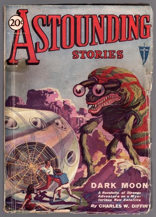 Astounding Stories" May 1931 Wesso BEM Cvr, Ray Cummings, pulp