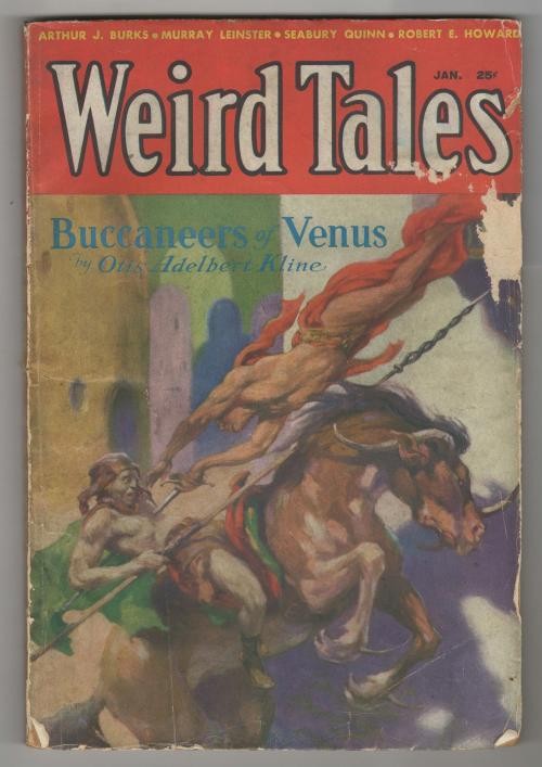 Weird Tales Jan 1933 J. Allen St. John Cvr; R. E. Howard; Otis Adelbert Kline