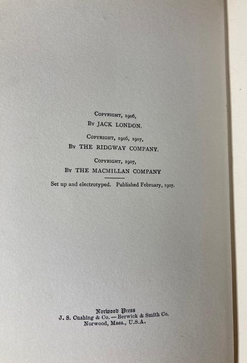 Before Adam by Jack London (First Edition) FAX DJ