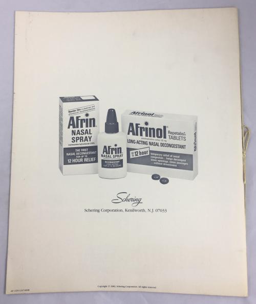 Afrin Advertisement Pamphlet ft. illust. Christopher Columbus Narrative