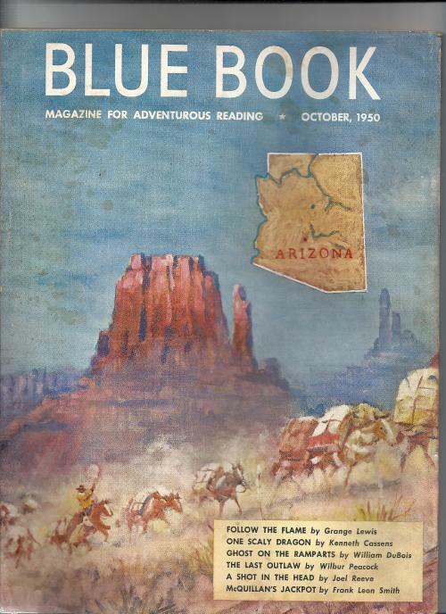 Blue Book Oct 1950 Fall Clark Cvr; Sax Rohmer; W. Du Bois