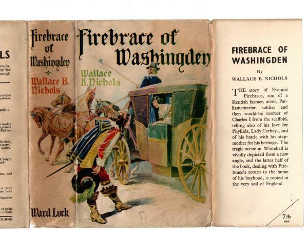 Firebrace of Washingden by Wallace B. Nichols (First Edition) Hubin Listed, F...