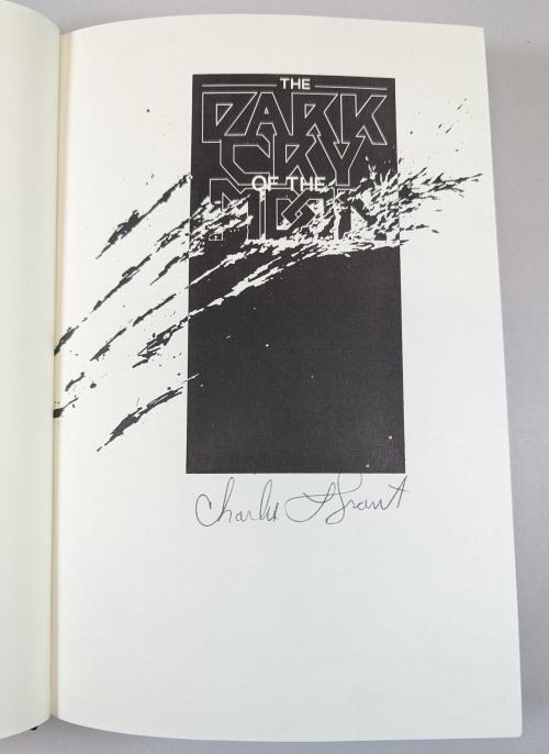 The Dark Cry of the Moon by Charles L. Grant (First Edition) Signed