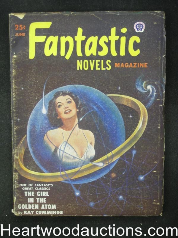 Fantastic Novels Jun  1951 Ray Cummings. Finlay, Bok