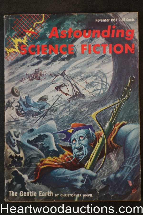 Astounding Science Fiction Nov 1957  Kelly Freas Cvr, Robert Silverberg;  Heinle