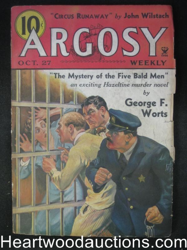 Argosy October 27, 1934 Max Brand, Gillian Hazeltine Cvr