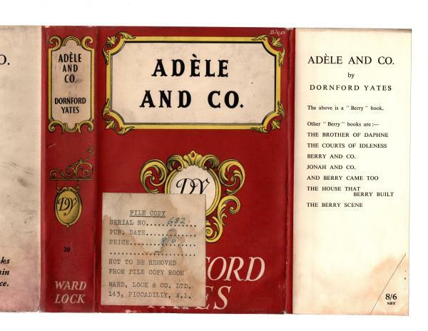 Adele and Co. by Dornford Yates (File Copy)