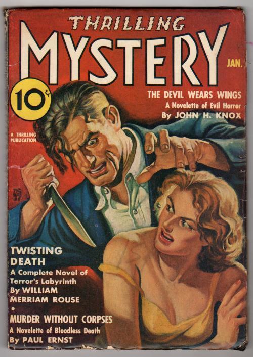 Thrilling Mystery Jan 1938 Ray Cummings; Kuttner - Pulp High Grade