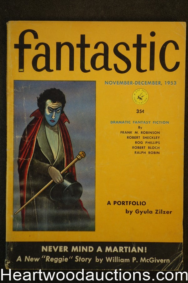 Fantastic Nov 1953 Emsh Art, Robert Bloch, Rog Phillips