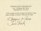Heroes and Hobgoblins by L. Sprague DeCamp Double signed (First Edition)