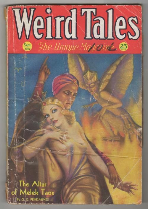 Weird Tales Sep 1932 1st Weird Tales cover by Margaret Brundage; Derleth