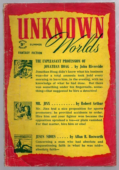 Unknown Worlds (British) 1946 Summer Pulp