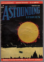 Astounding" February 1938 Arthur J. Burks, Eando Binder - Pulp